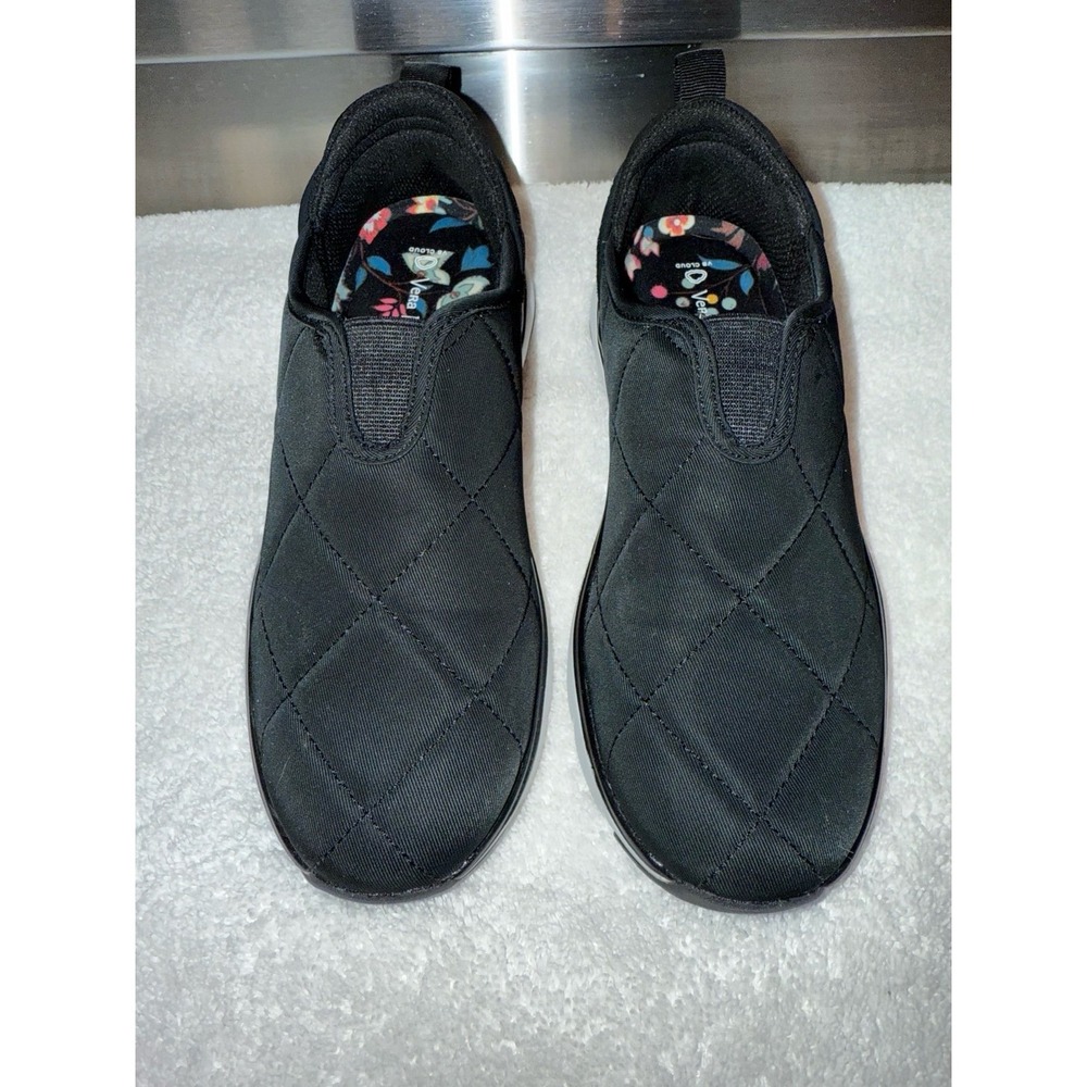 Vera Bradley Black Slip on Shoes Ladies Size 5 - Picture 2 of 9